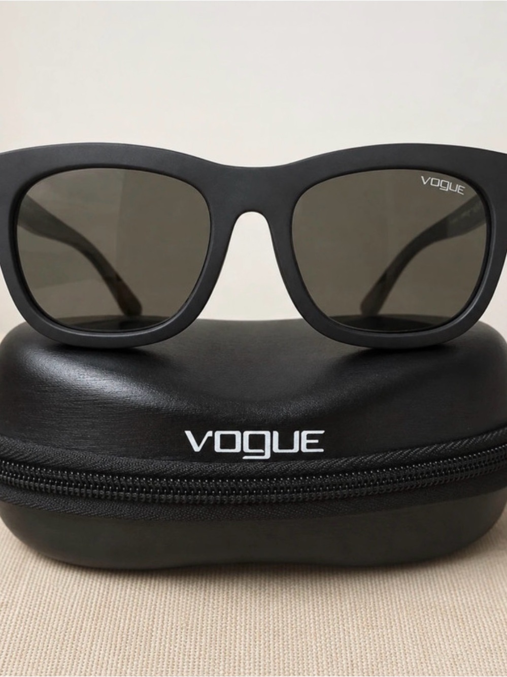 Vogue Women's Black Sunglasses with Dark Lenses